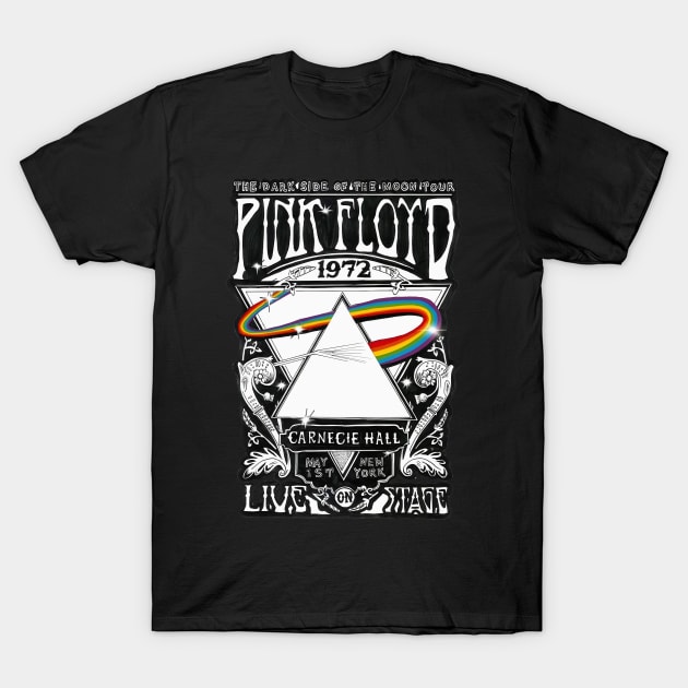 The Dark Side Floyd The Moon 1972 T-Shirt by AsafSlook